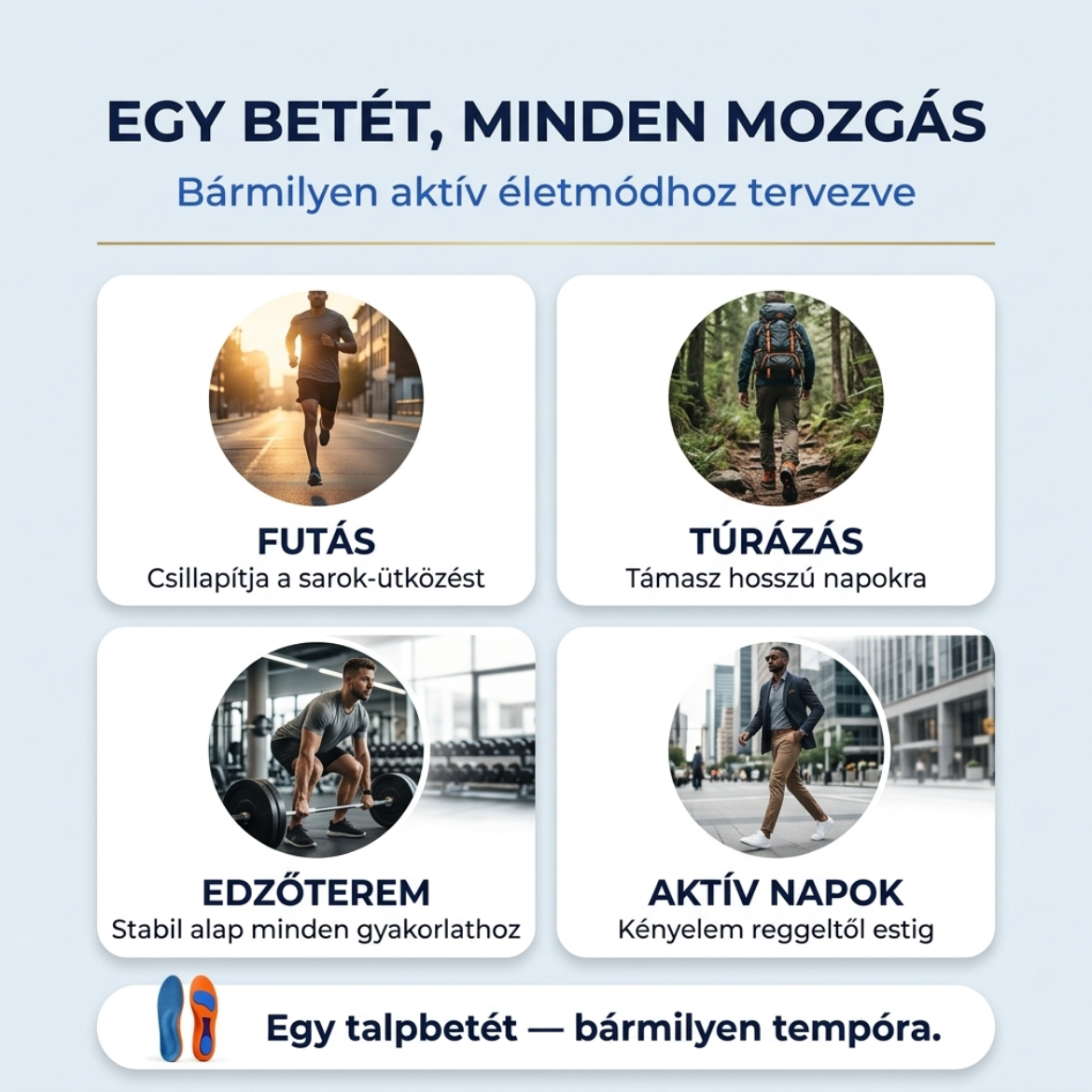VitalTalp - Sport ütéscsillapító gél talpbetét