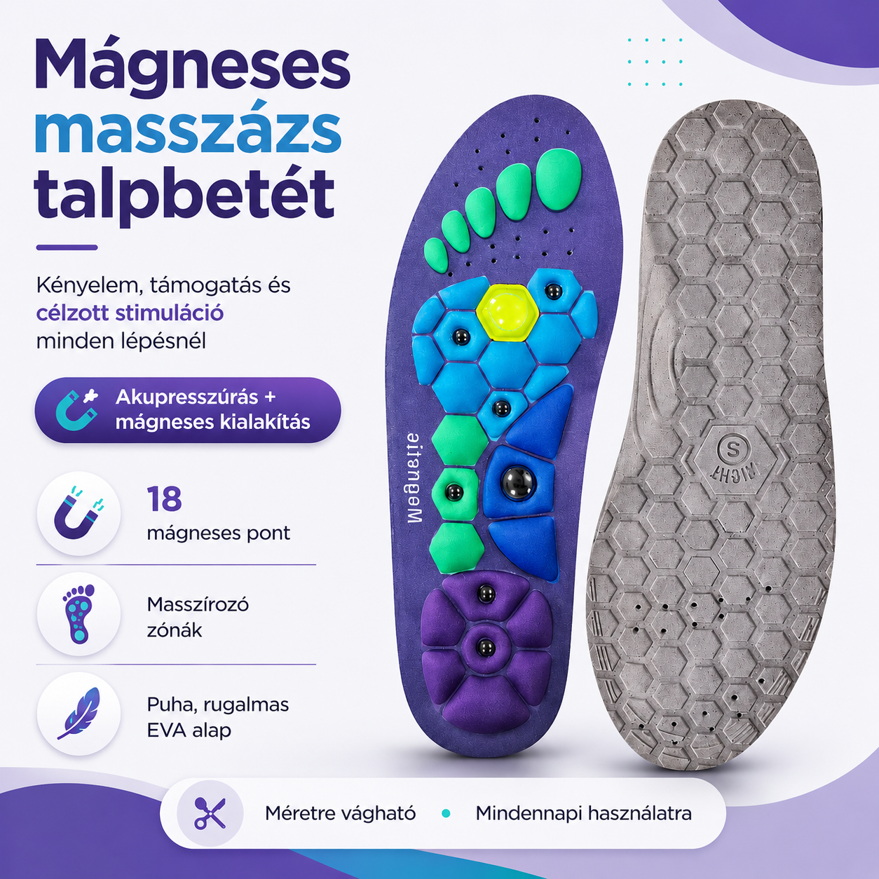 VitalTalp - Therapy mágneses akkupreszúrás talpbetét